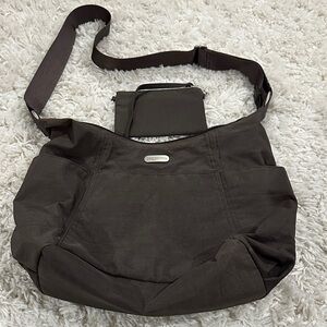 Baggallini Brown Messenger Crossbody with Adjustable Strap